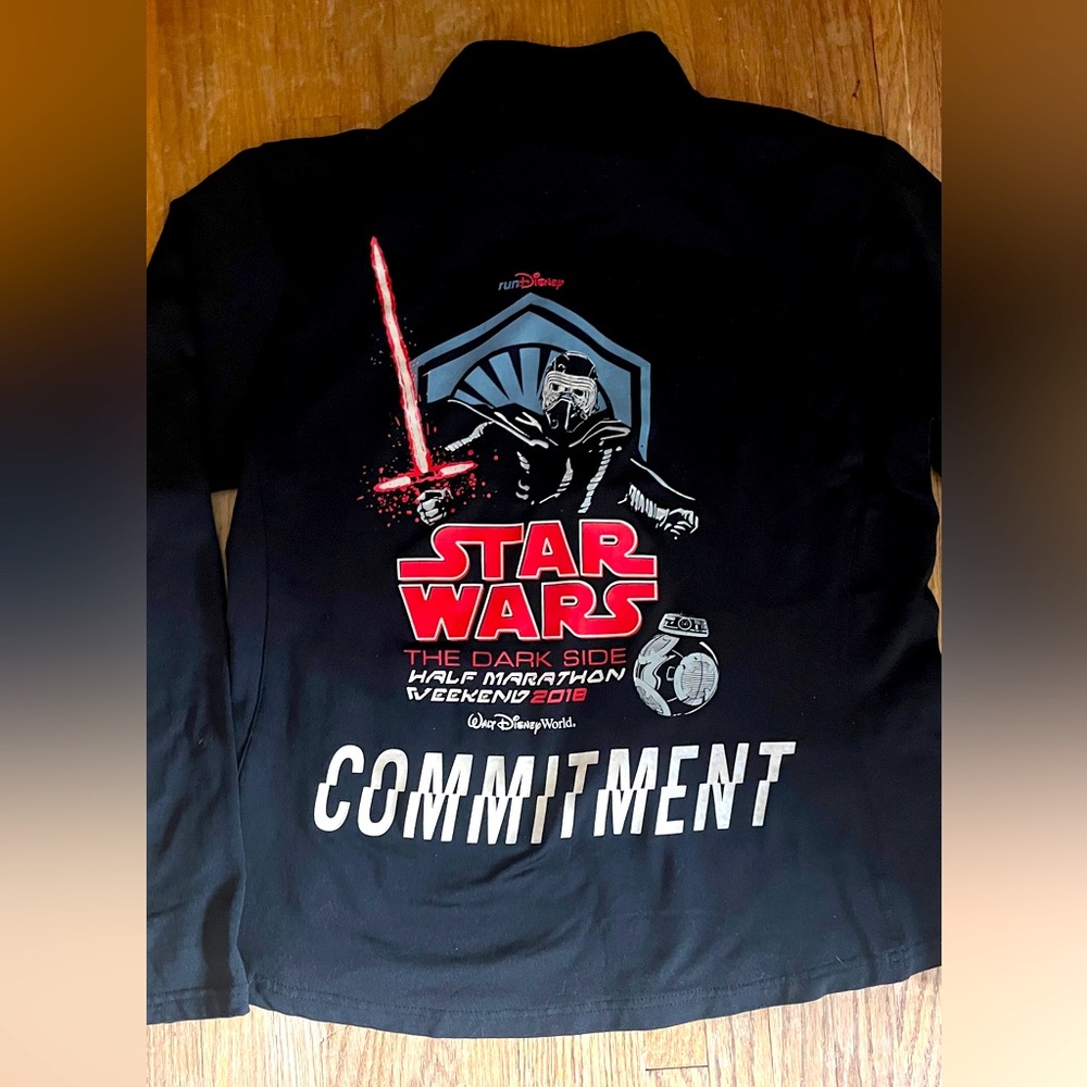 Rundisney Star Wars darkside weekend race jacket